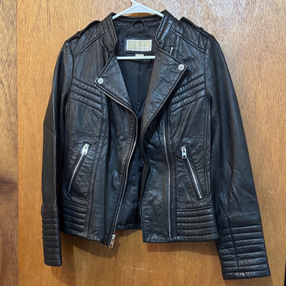 Michael Kors Black Leather Jacket